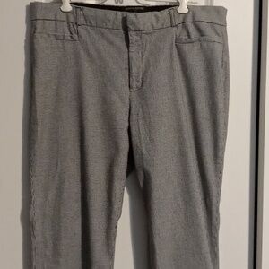 Banana Republic Women's Black And White Checkered Dress Pants